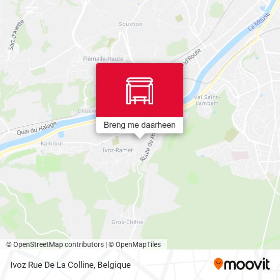 Ivoz Rue De La Colline kaart