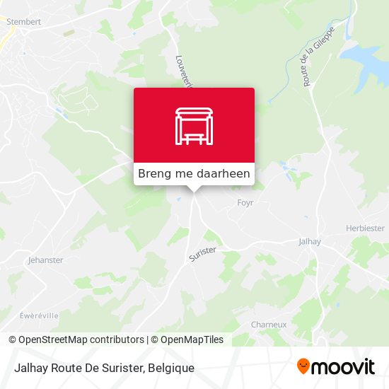 Jalhay Route De Surister kaart