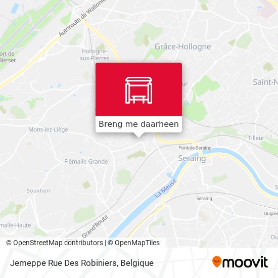 Jemeppe Rue Des Robiniers kaart