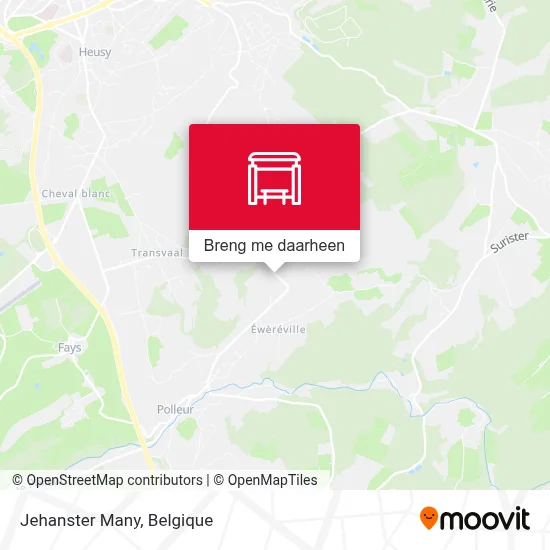 Jehanster Many kaart