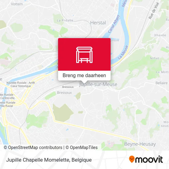 Jupille Chapelle Momelette kaart