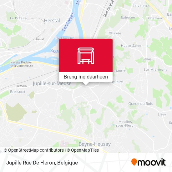 Jupille Rue De Fléron kaart