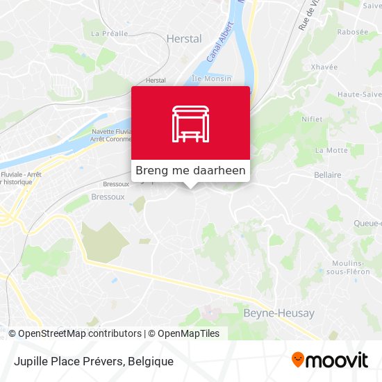Jupille Place Prévers kaart