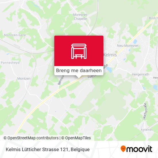 Kelmis Lütticher Strasse 121 kaart