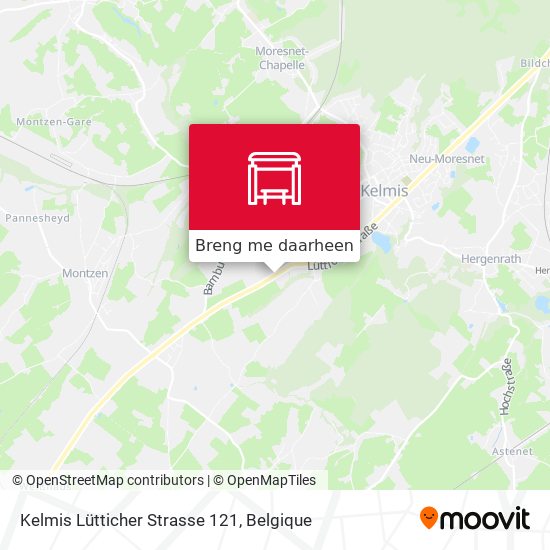 Kelmis Lütticher Strasse 121 kaart