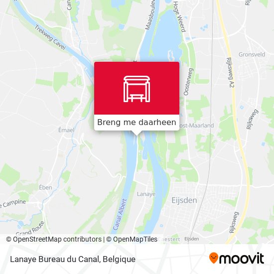 Lanaye Bureau du Canal kaart