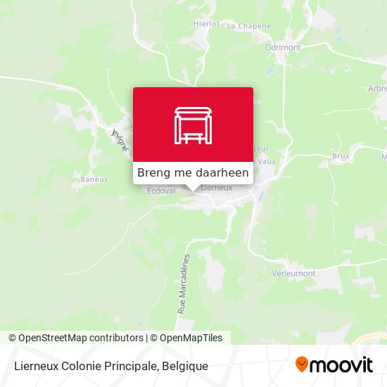 Lierneux Colonie Principale kaart