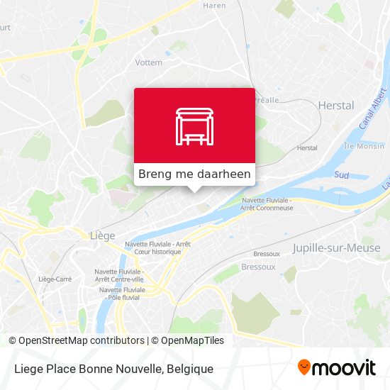 Liege Place Bonne Nouvelle kaart