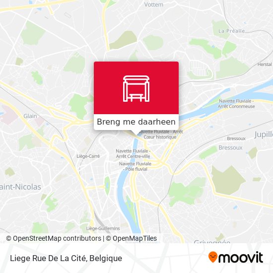 Liege Rue De La Cité kaart