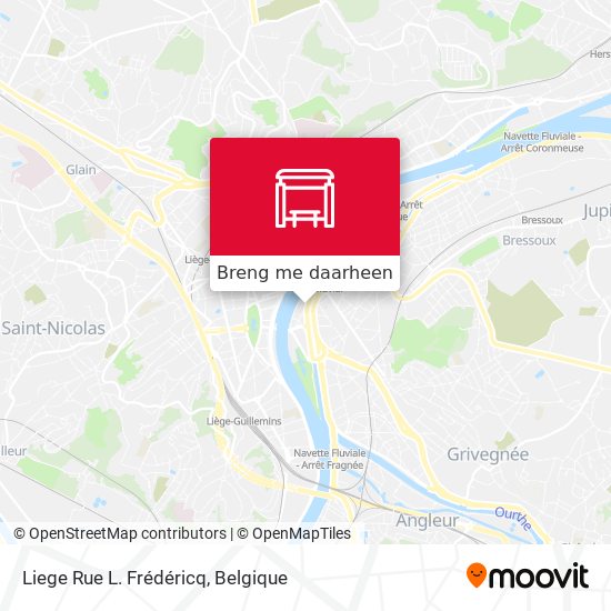 Liege Rue L. Frédéricq kaart