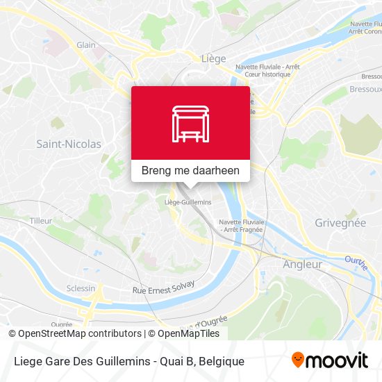 Liege Gare Des Guillemins - Quai B kaart