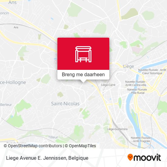 Liege Avenue E. Jennissen kaart