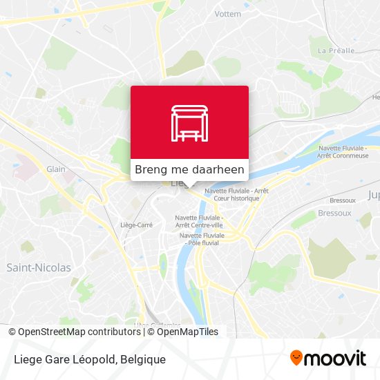 Liege Gare Léopold kaart