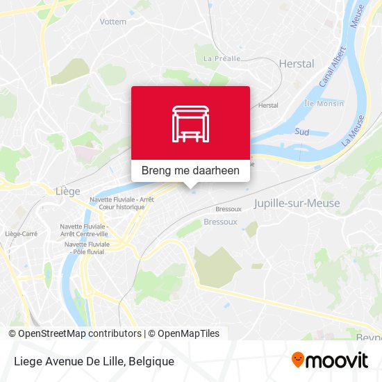 Liege Avenue De Lille kaart