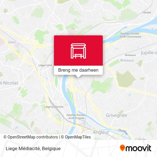 Liege Médiacité kaart