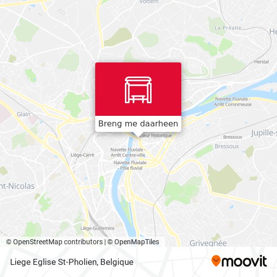 Liege Eglise St-Pholien kaart