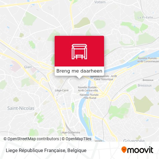 Liege République Française kaart