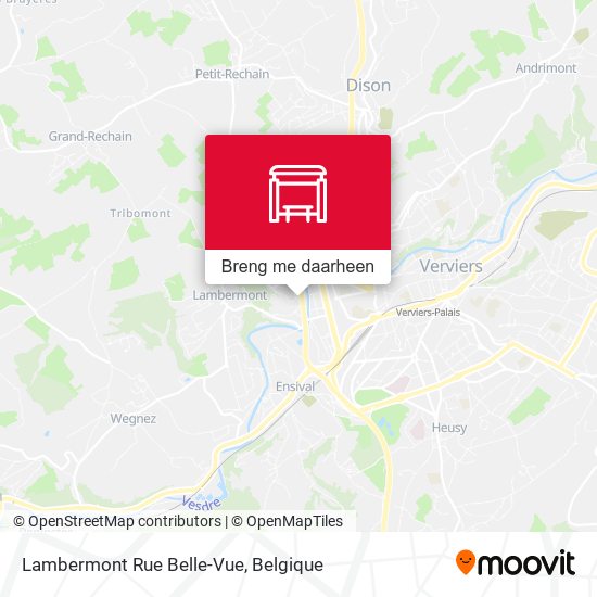 Lambermont Rue Belle-Vue kaart