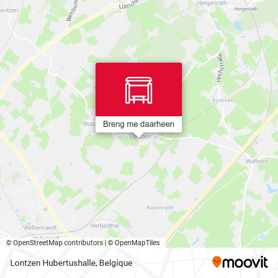 Lontzen Hubertushalle kaart