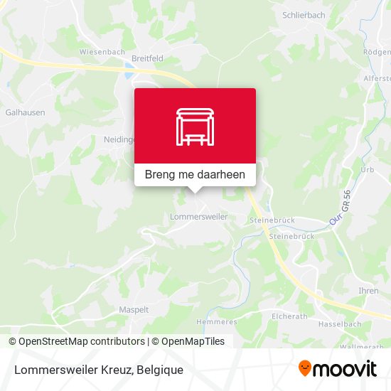 Lommersweiler Kreuz kaart