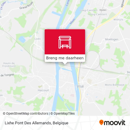 Lixhe Pont Des Allemands kaart