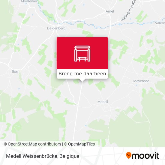 Medell Weissenbrücke kaart