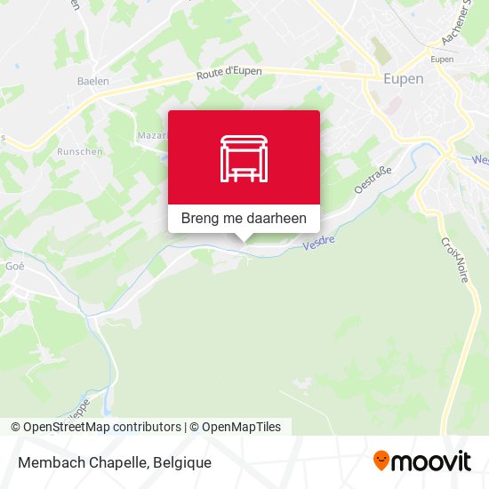 Membach Chapelle kaart