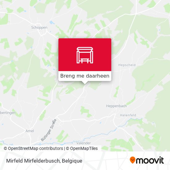Mirfeld Mirfelderbusch kaart