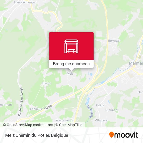 Meiz Chemin du Potier kaart
