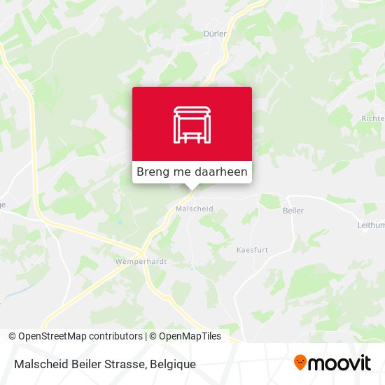 Malscheid Beiler Strasse kaart