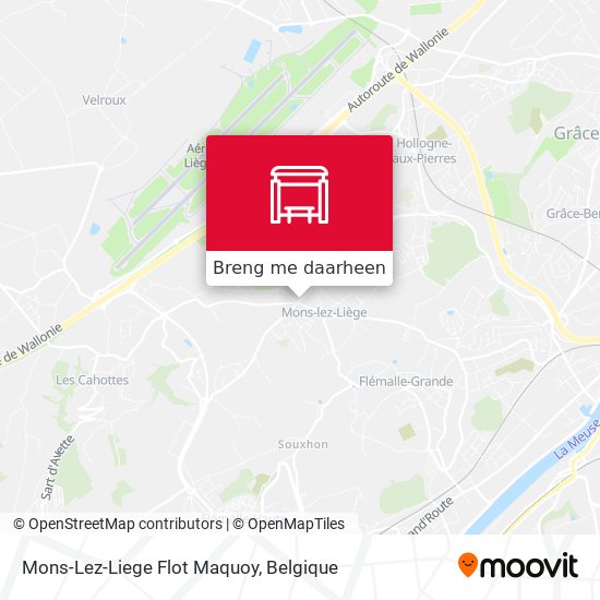 Mons-Lez-Liege Flot Maquoy kaart