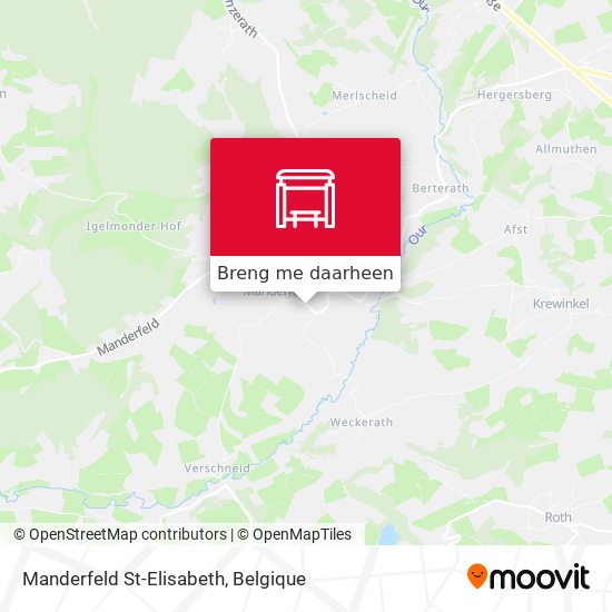 Manderfeld St-Elisabeth kaart