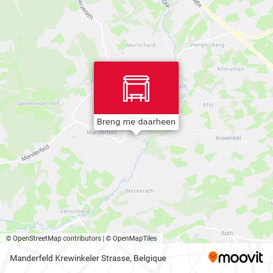 Manderfeld Krewinkeler Strasse kaart