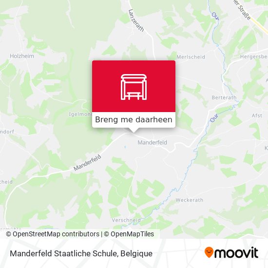 Manderfeld Staatliche Schule kaart