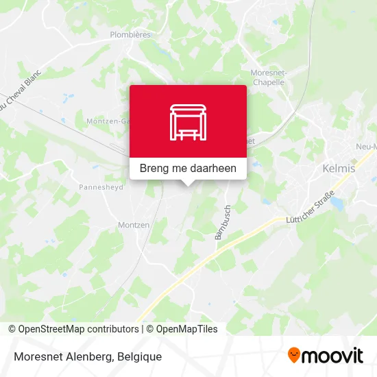 Moresnet Alenberg kaart