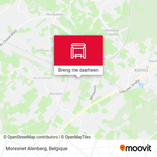 Moresnet Alenberg kaart