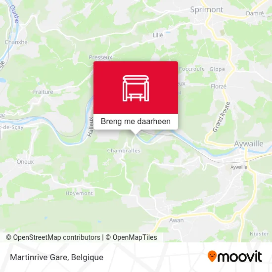 Martinrive Gare kaart