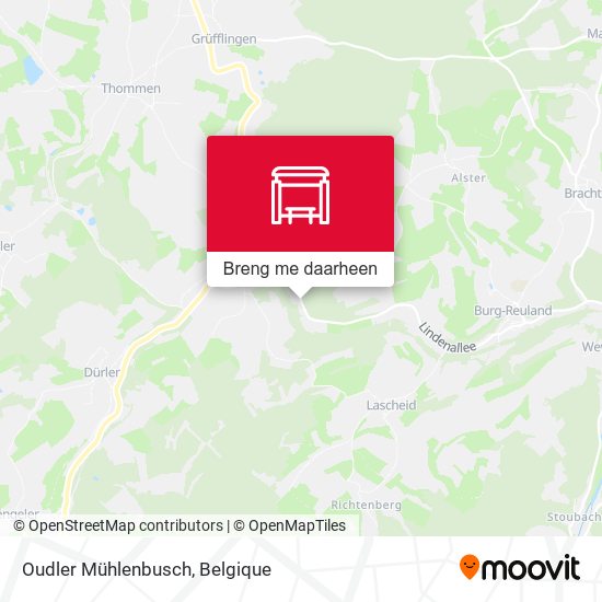 Oudler Mühlenbusch kaart