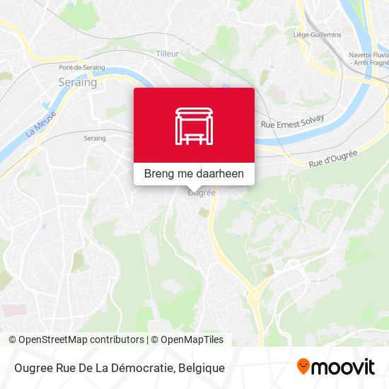 Ougree Rue De La Démocratie kaart
