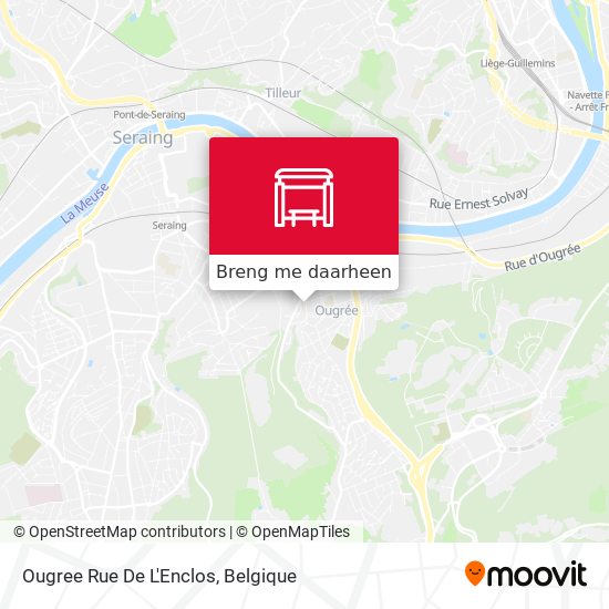 Ougree Rue De L'Enclos kaart