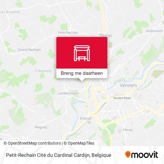 Petit-Rechain Cité du Cardinal Cardijn kaart