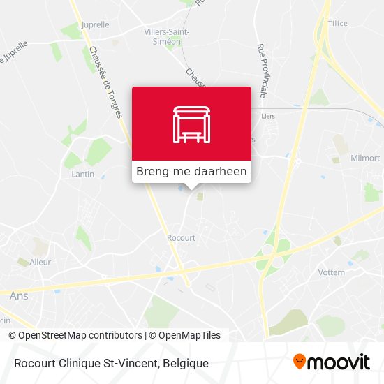 Rocourt Clinique St-Vincent kaart