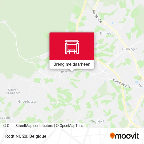 Rodt Nr. 28 kaart