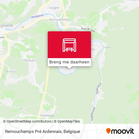 Remouchamps Pré Ardennais kaart