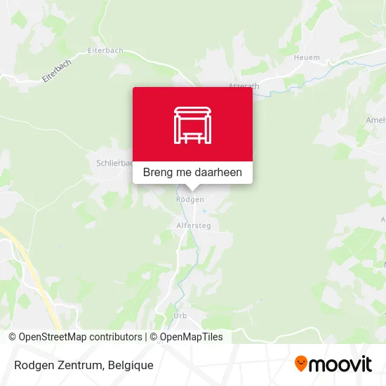 Rodgen Zentrum kaart