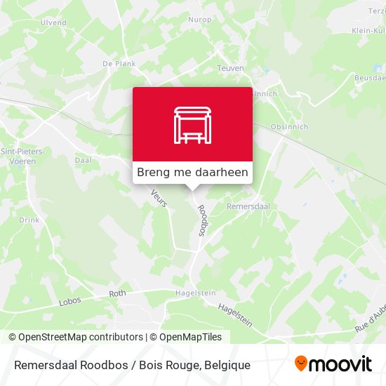 Remersdaal Roodbos / Bois Rouge kaart