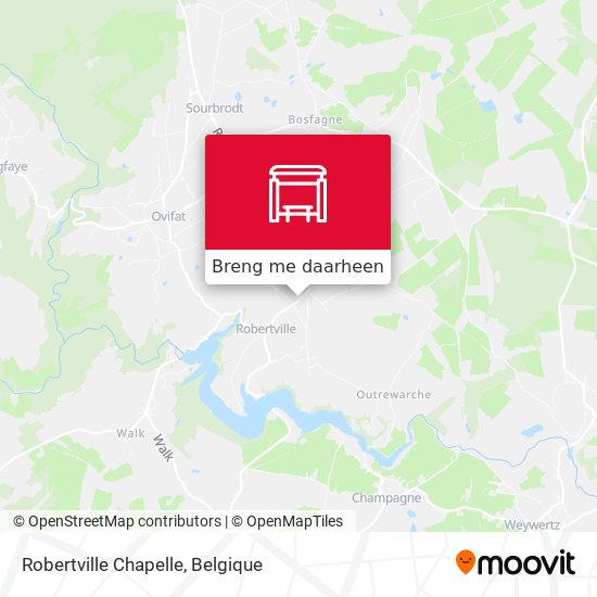 Robertville Chapelle kaart