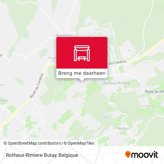 Rotheux-Rimiere Butay kaart