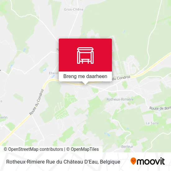 Rotheux-Rimiere Rue du Château D'Eau kaart