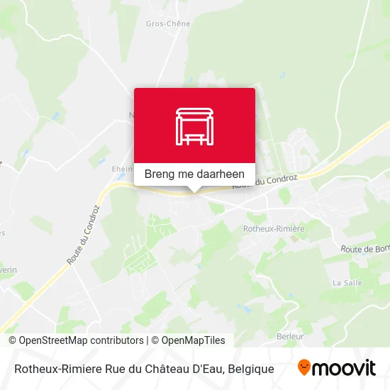 Rotheux-Rimiere Rue du Château D'Eau kaart